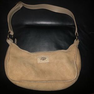 ugg australia baguette suede shoulder bag